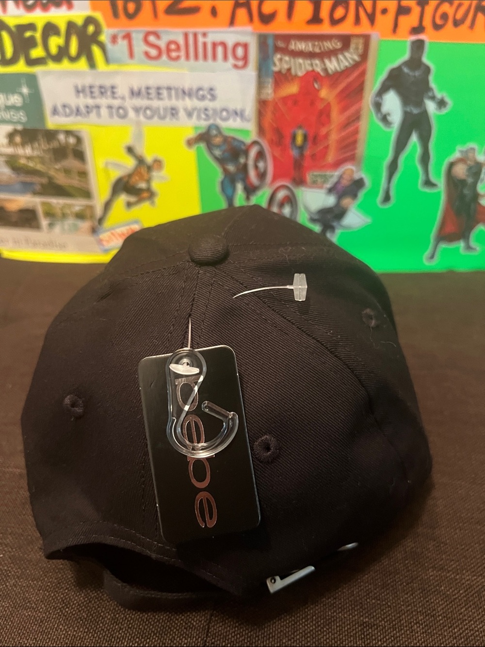 #2959**bebe Black Rhinestone Logo Cap - Picture 7 of 17